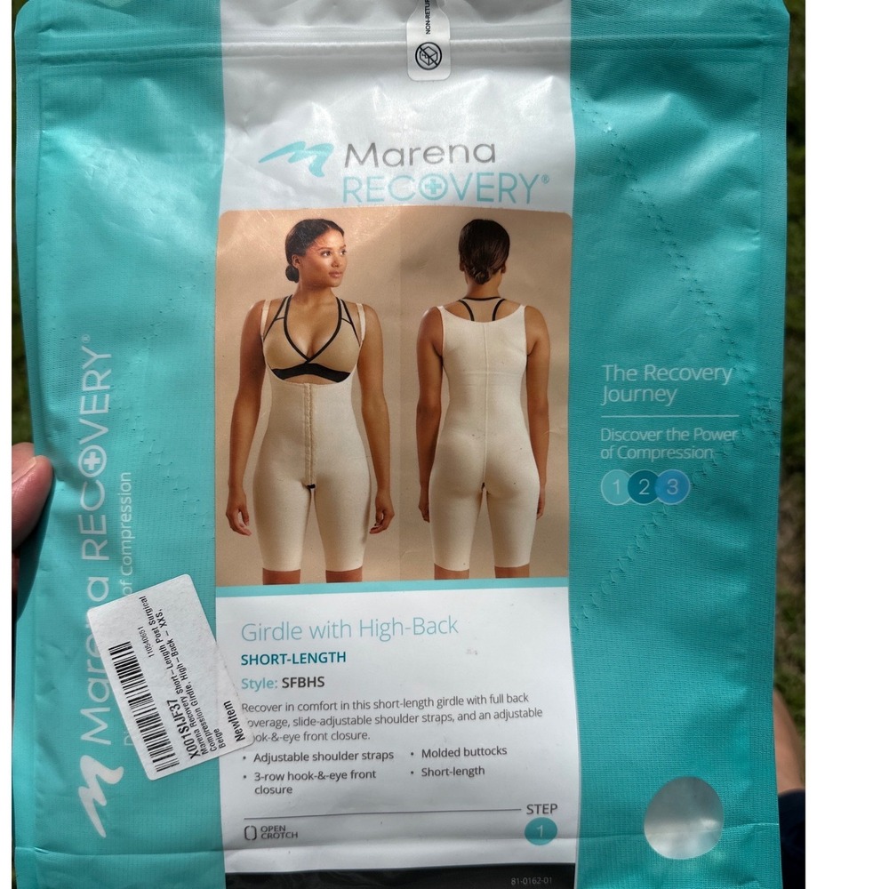 Marena Recovery SFBHS High-Back Post-Surgical Compression Girdle Beige XXS - Picture 2 of 6